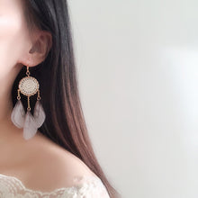 Load image into Gallery viewer, Dream catcher tassel earrings
