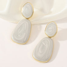 Load image into Gallery viewer, Geometric Oval Earrings Earrings Candy Color Dripping Earrings
