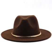 Load image into Gallery viewer, Fashion Autumn And Winter New Men&#39;s And Women&#39;s Woolen Top Hat Jazz
