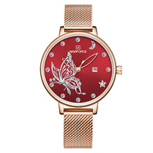 Load image into Gallery viewer, Quartz watch mesh belt watch
