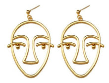 Load image into Gallery viewer, Hollowed face ear nail Earrings
