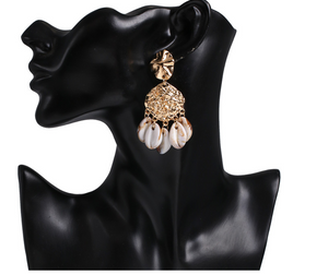 Casual wild earrings Seaside holiday shell conch earrings ear jewelry