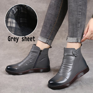 Middle-aged and elderly leather shoes