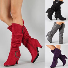 Load image into Gallery viewer, Belt buckle mid boots

