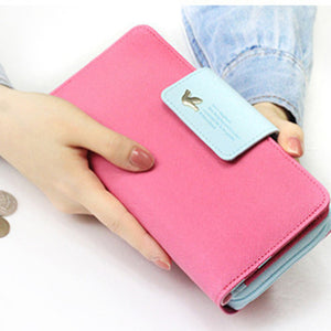 Long wallet women's zero purse with large capacity bird kits holding new handbag