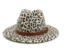 Load image into Gallery viewer, New leopard fur hat in autumn and winter jazz hat
