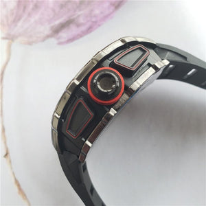 Fashion Casual Men Silicone Quartz Watch