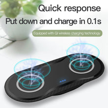 Load image into Gallery viewer, Wireless Charger Dual Mobile Phone Charger
