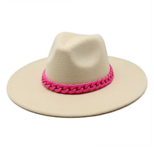 Load image into Gallery viewer, Men&#39;s And Women&#39;s Large Brim Wool Top Hat
