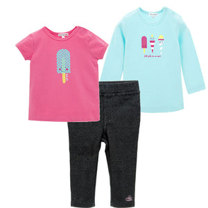 Spring And Summer Baby Clothes Three-piece Romper Suit