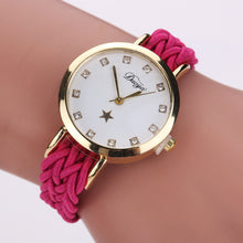 Load image into Gallery viewer, Watch Braided Rope Ladies PU Bracelet Watch Ladies Watch
