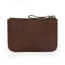 Load image into Gallery viewer, Cowhide zipper coin purse
