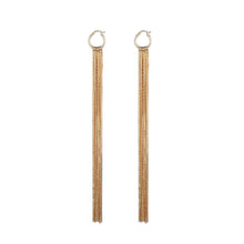 Load image into Gallery viewer, Women&#39;s exaggerated long tassel earrings
