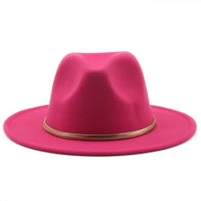 Load image into Gallery viewer, Fashion Autumn And Winter New Men&#39;s And Women&#39;s Woolen Top Hat Jazz
