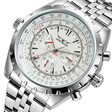 Load image into Gallery viewer, Double Calendar Automatic Mechanical Watch Mens Steel
