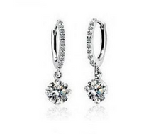 Load image into Gallery viewer, Earrings fashion heart and arrow full of zircon earrings earrings
