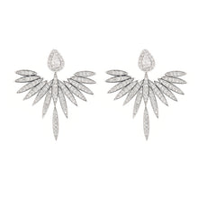 Load image into Gallery viewer, Zircon earrings angel wings earrings
