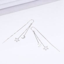 Load image into Gallery viewer, Long Tassel Earrings Round Face Slimming Earrings
