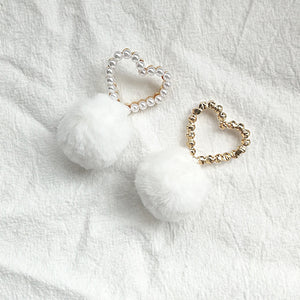 Hair Ball Earrings