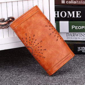 Foreign trade explosion handbag 2021 autumn and winter new long money clip of European and American fashion hollowed out seventy percent off lady Purse