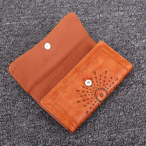 Foreign trade explosion handbag 2021 autumn and winter new long money clip of European and American fashion hollowed out seventy percent off lady Purse