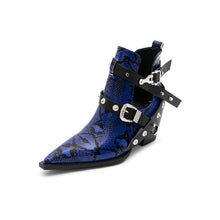 Load image into Gallery viewer, Pointed Toe Single Boots Studded Western Cowboy Boots
