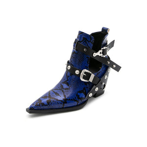 Pointed Toe Single Boots Studded Western Cowboy Boots