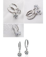 Load image into Gallery viewer, Earrings fashion heart and arrow full of zircon earrings earrings
