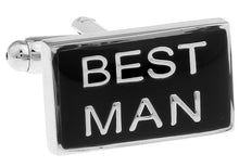 Load image into Gallery viewer, Letter cufflinks good man letter cufflinks drip letters cufflinks best man cufflinks
