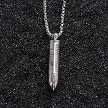 Load image into Gallery viewer, Bullet titanium steel necklace
