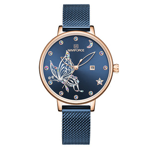 Quartz watch mesh belt watch