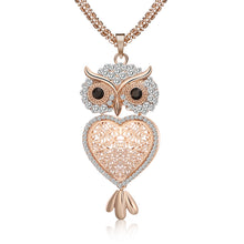 Load image into Gallery viewer, Golden owl necklace
