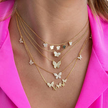 Load image into Gallery viewer, Ladies butterfly necklace
