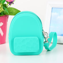 Load image into Gallery viewer, Lovely silicone earphone backpack portable handbag, handbag, handbag, purse, zero purse, children&#39;s candy color key bag manufacturer
