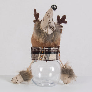 2021 new Christmas decorations, canister, canister, snow man, elk trumpet