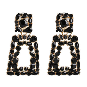 Geometric earrings personality diamond earrings