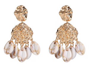 Casual wild earrings Seaside holiday shell conch earrings ear jewelry