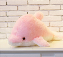 Load image into Gallery viewer, Colorful Glowing Dolphin Doll Christmas Gift Plush Toy
