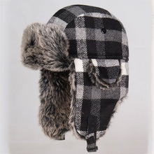 Load image into Gallery viewer, Winter Hats For Mens Bomber Hat Fur Red Warm Earflap Cap
