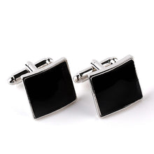 Load image into Gallery viewer, Fashion Square Oil Dripping Cufflinks Personalized Men&#39;s Shirt Cufflinks
