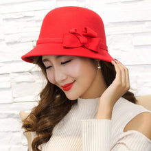 Load image into Gallery viewer, New fashion Korean sunscreen sun shading hat in autumn and winter imitation wool hat leisure outdoor hair basin cap

