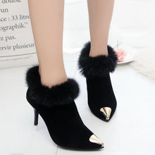 Load image into Gallery viewer, Stiletto sexy high heel nude boots
