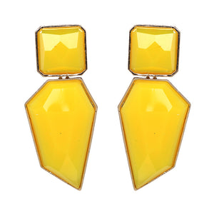 Exaggerated geometric earrings