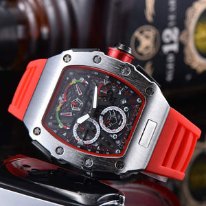 Fashion Casual Men Silicone Quartz Watch