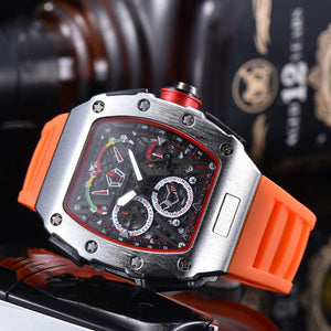 Fashion Casual Men Silicone Quartz Watch
