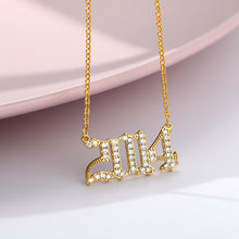 Load image into Gallery viewer, Year number necklace
