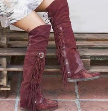 Load image into Gallery viewer, Fringed lady&#39;s boot
