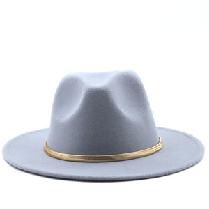 Fashion Autumn And Winter New Men's And Women's Woolen Top Hat Jazz