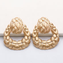 Load image into Gallery viewer, Geometric Hollow Leaf-shaped Earrings Personalized Female Earrings

