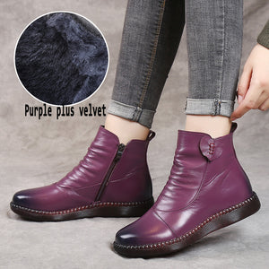 Middle-aged and elderly leather shoes